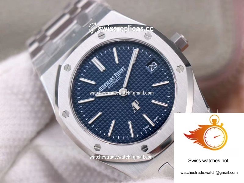 Audemars Piguet Royal Oak Jumbo Extra-Thin 15202ST.OO.1240ST.01 ZF Factory Blue Dial 4