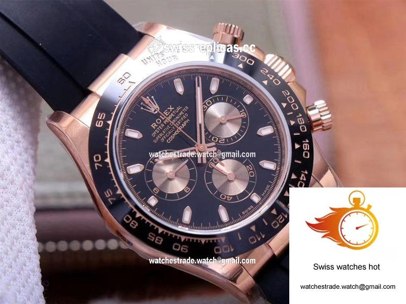 Rolex Daytona M116515LN-0017 Noob Factory Black Dial 4130 Movement 4
