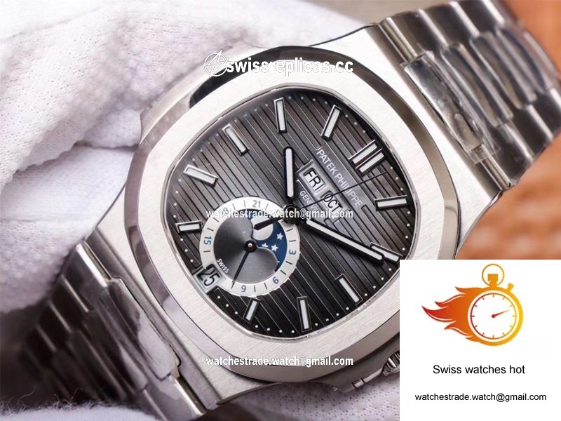 PF Factory Patek Philippe Nautilus 5726/1A-001 Moonphase Gray Dial 4