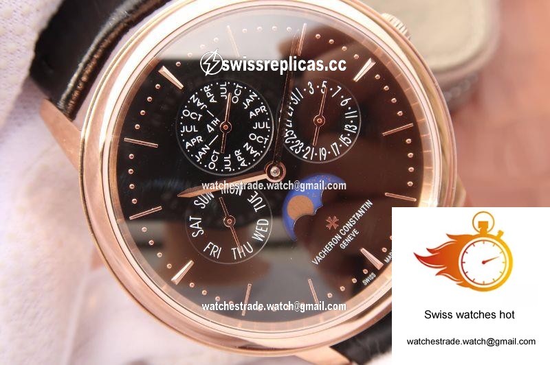 Vacheron Constantin Patrimony Perpetual Calendar 43175/000R-B343 Black Dial 4