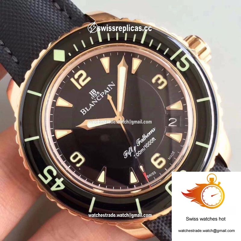Blancpain Fifty Fathoms 5015-3630-52 ZF Factory Black Dial 4