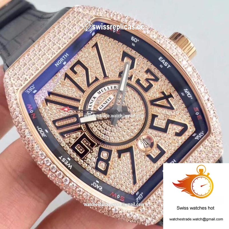 Franck Muller 8880 SC DT Rose Gold Diamond Dial 4