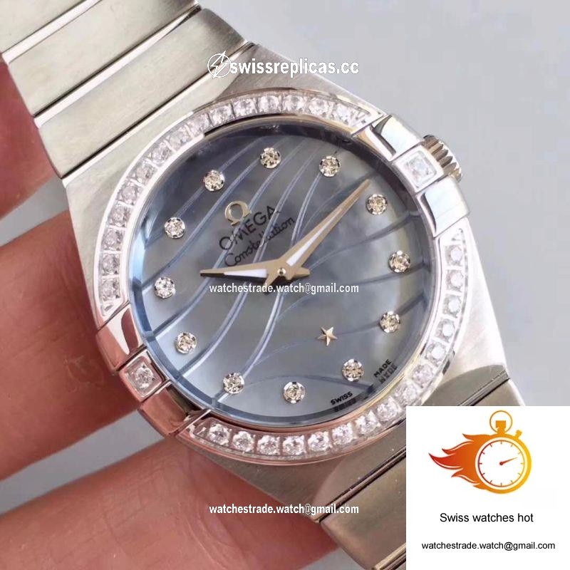 Omega Constellation Ladies 123.15.24.60.55.006 Blue Dial 4