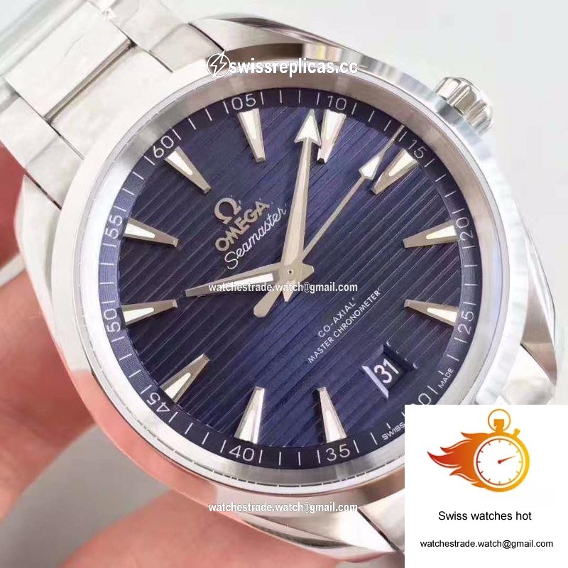 Omega Seamaster Aqua Terra 150M Co-Axial Master 220.10.41.21.03.001 VS Factory Deep Blue Dial 4