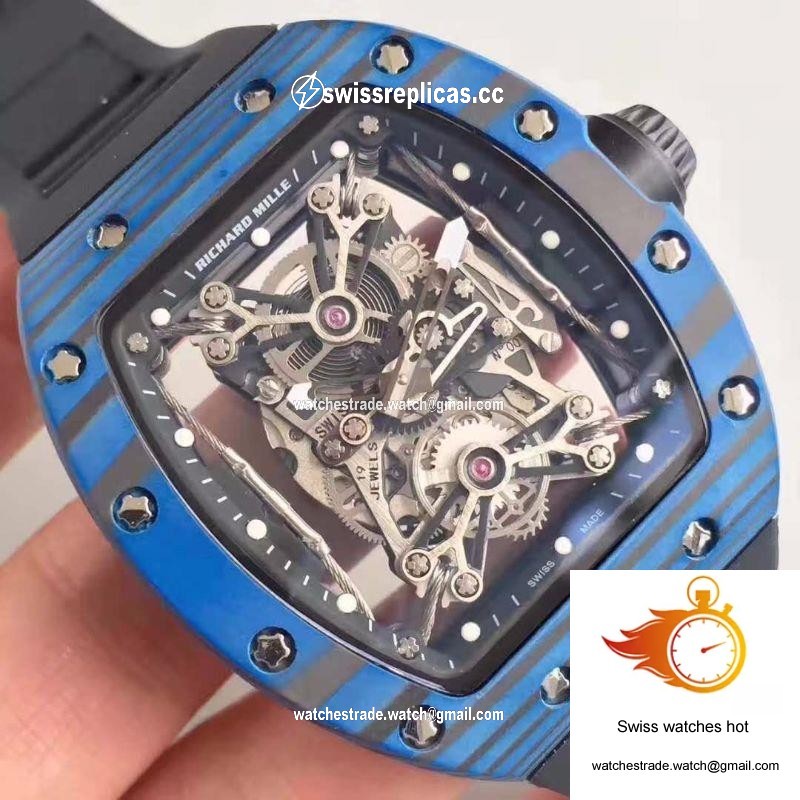 Richard Mille RM50-27-01 NTPT Blue Forged Carbon Skeleton Dial 4