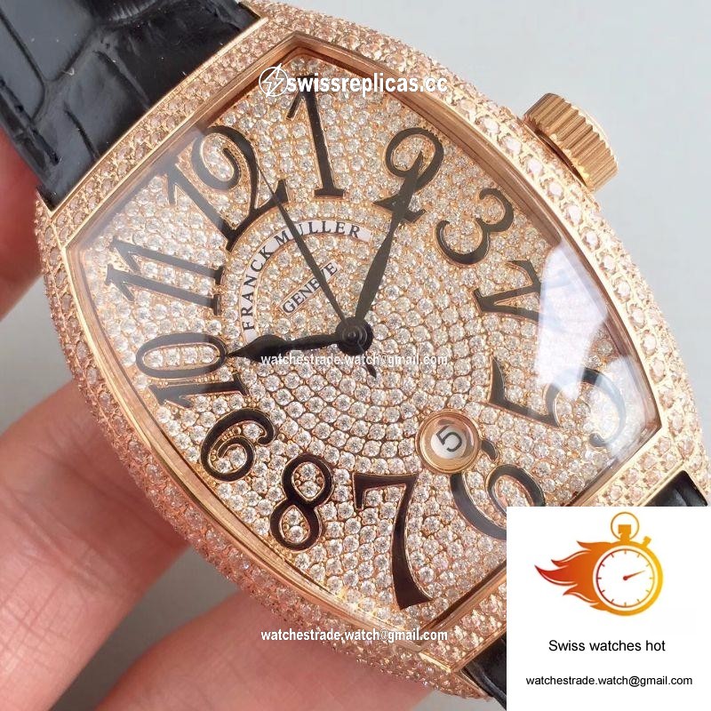 Franck Muller 8880 SC DT Rose Gold Diamonds Dial 4