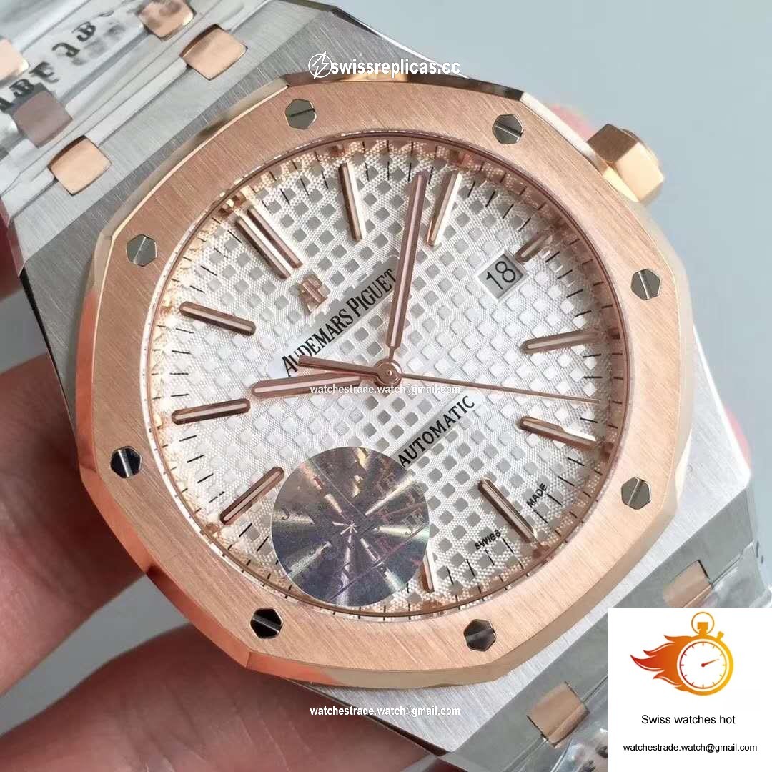 Audemars Piguet Royal Oak 15400SR.OO.1220SR.01 JF Factory Silver Dial 4