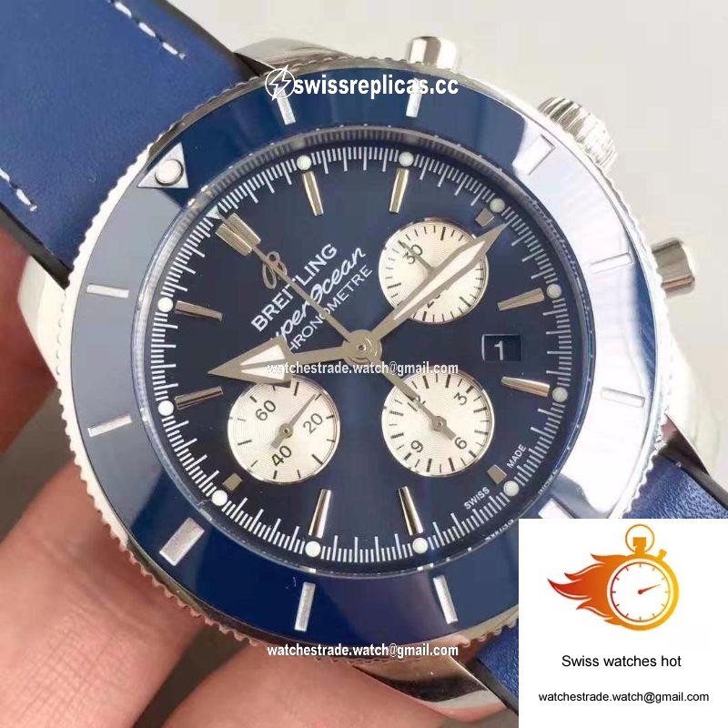 Breitling Superocean Heritage II Chronograph 44 AB0162161C1A1 GF Factory Blue Dial 4