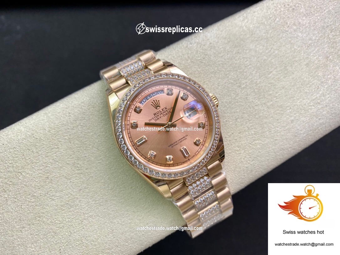 Rolex Day Date M128345RBR-0020 EW Factory Rose Gold 5