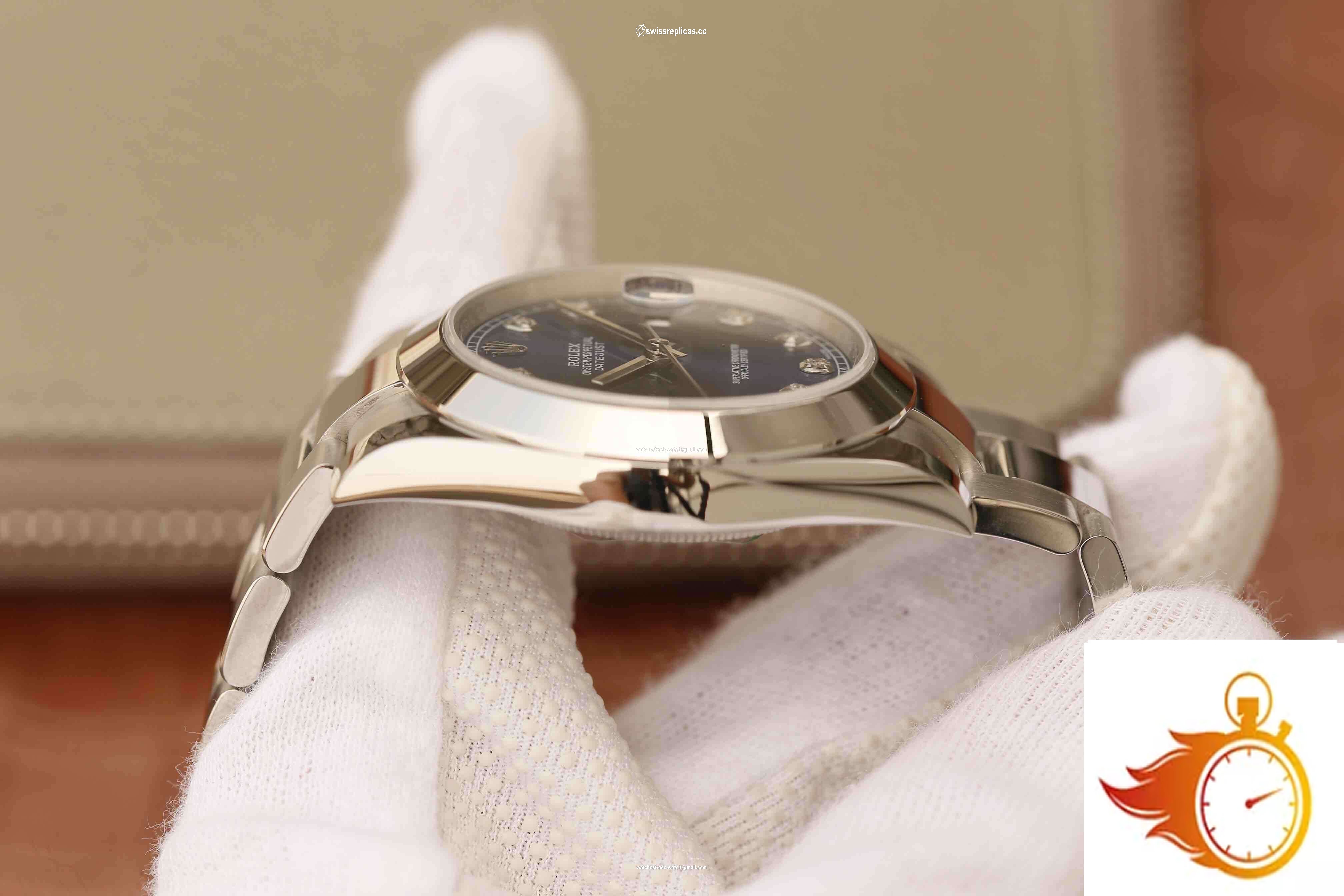 Rolex Datejust M126300 EW Factory Stainless Steel Blue Dial 5