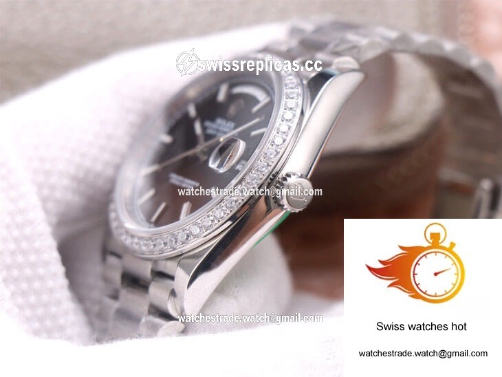 Rolex Day-Date M228349RBR-0002 EW Factory Black Dial 5