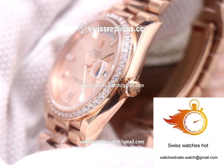 Rolex Day-Date M228345RBR-0007 EW Factory Diamond Sundust Dial 5
