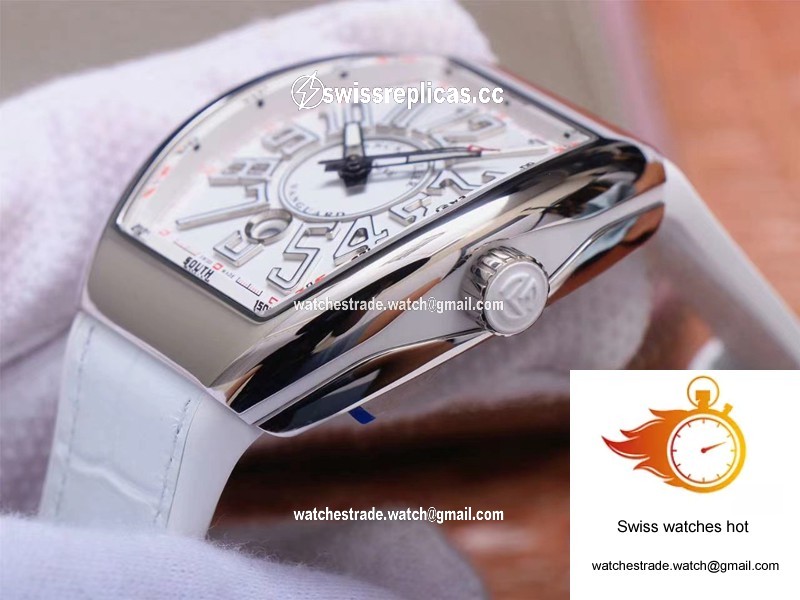 Franck Muller Vanguard V 45 SC DT 5N BC ZF Factory White Dial 5