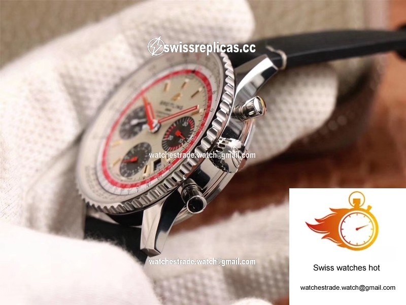 Breitling Navitimer 1 B01 Chronograph 43 TWA Edition AB01219A1G1X1 V9 Factory Silver Dial 5
