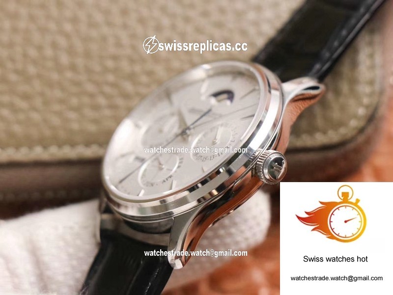 Jaeger-LeCoultre Master Ultra Thin Moon Perpetual Calendar 130842J V9 Factory White Dial 5