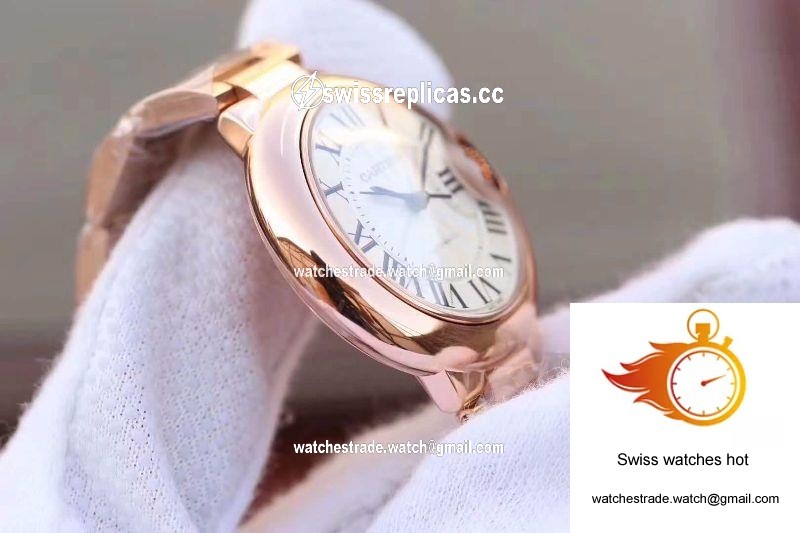 Ballon Bleu De Cartier Ladies 33MM W6920068 V9 Factory White Textured Dial 5