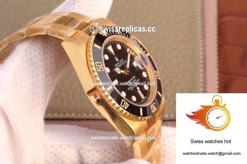 Rolex Submariner Date 116618LN VR Factory 18K Yellow Gold Wrapped Black Dial 5