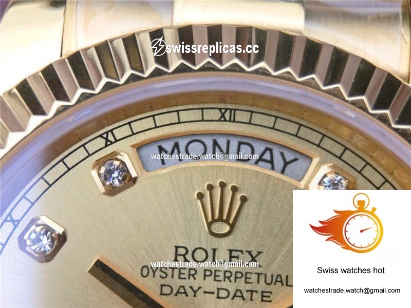 Rolex Day-Date II 218238 40MM EW Factory 18K Yellow Gold Dial 5