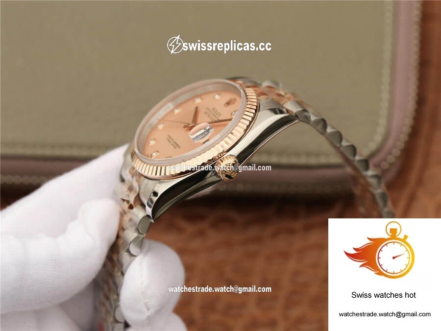 Rolex Datejust 116231 36MM GM Factory Diamond-set Pink Dial 5