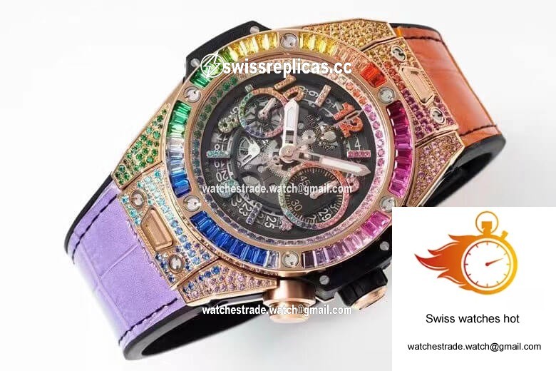 Hublot BIG BANG Unico 411.OX.9910.LR.0999 ZF Factory Rose Gold Skeleton Dial 5
