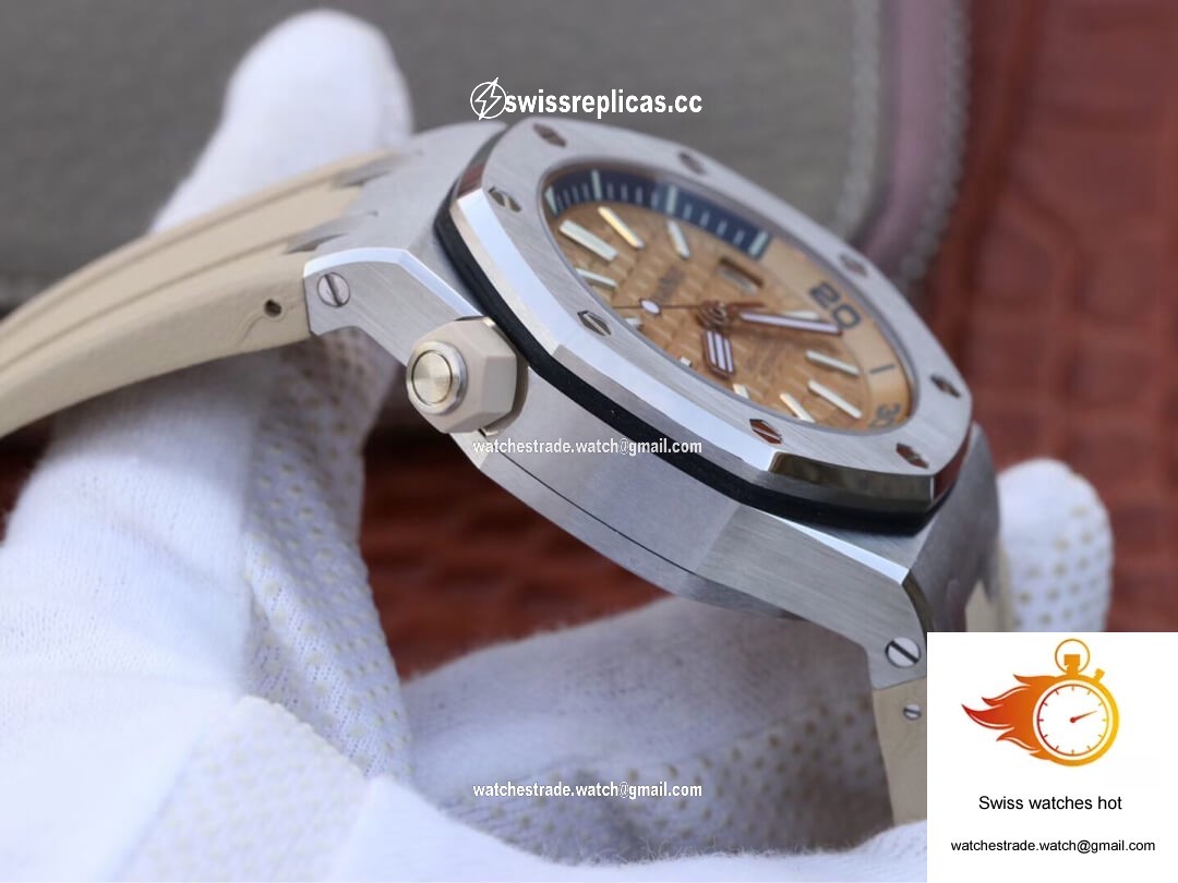 Audemars Piguet Royal Oak Offshore 15710ST.OO.A085CA.01 JF Factory Beige Dial 5