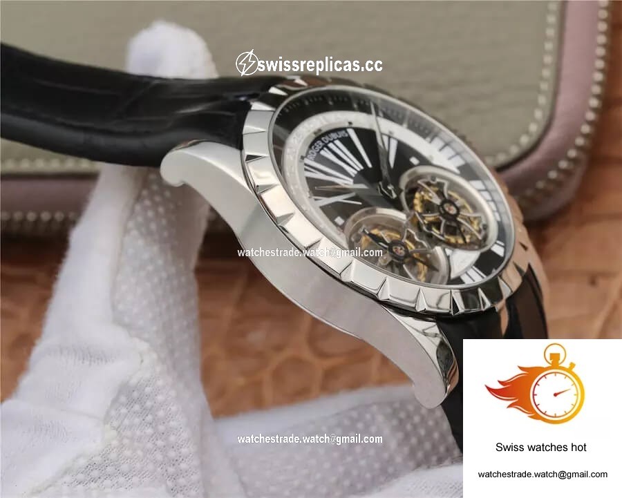 Roger Dubuis Excalibur RDDBEX0291 JB Factory Tourbillon Black Dial 5