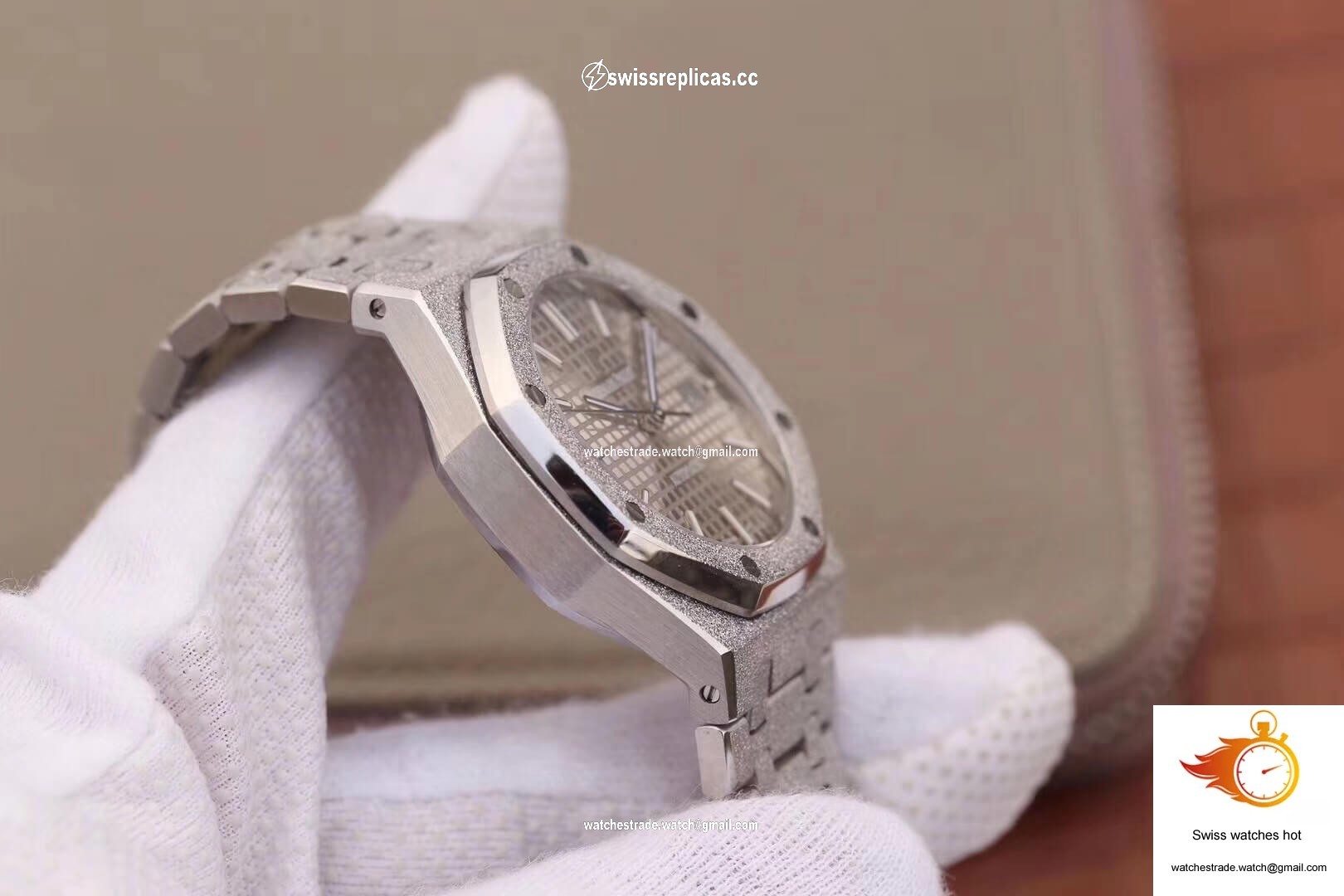 Audemars Piguet Royal Oak 15454BC.GG.1259BC.01 JH Factory Rhodium Dial 5