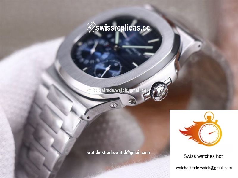 Patek Philippe Nautilus 5712/1A-001 PF Factory Blue Dial Steel Strap 5