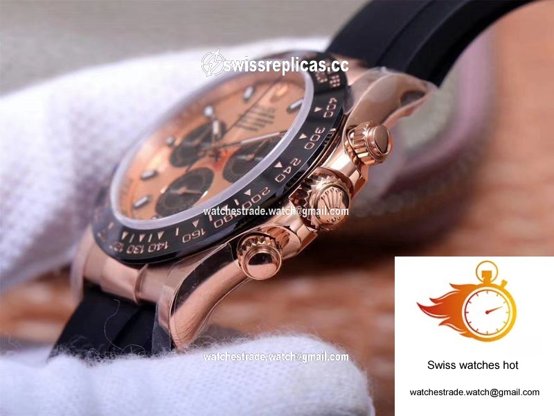 Rolex Daytona M116515LN-0021 Noob Factory Pink Dial 4130 Movement 5