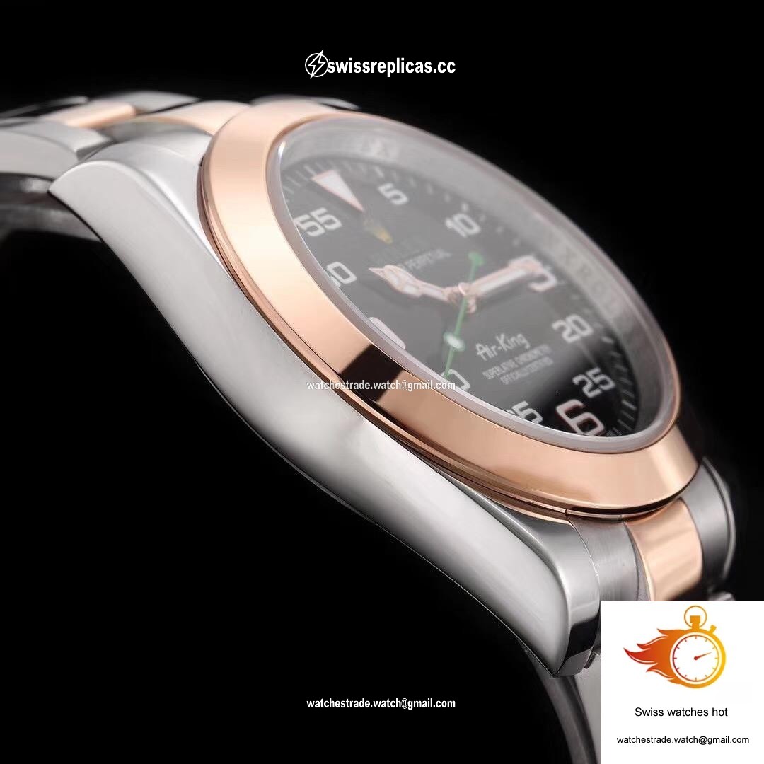 Rolex Air-King 116900 Rose Gold JF Factory Black Dial 5