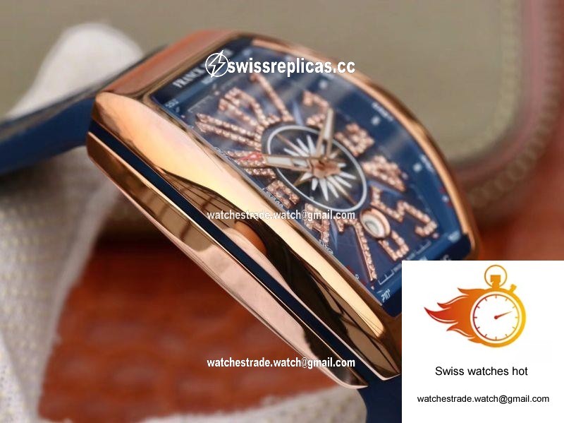 Franck Muller Vanguard V45 25th Anniversary Blue Dial 5