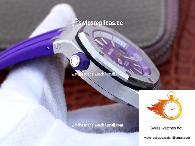 Audemars Piguet Royal Oak Offshore Diver 15710ST.OO.A077CA.01 Purple Dial 5