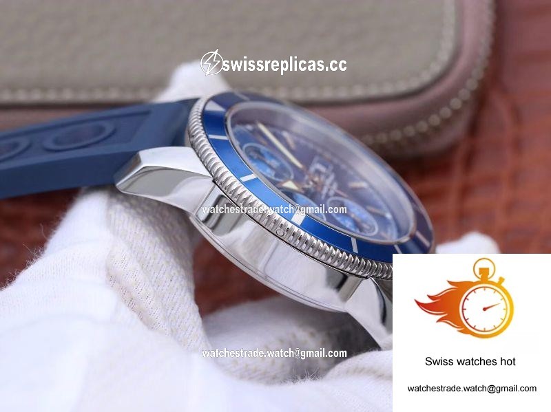 Breitling Superocean Heritage II Chronograph A1331216 OM Factory Blue Dial 5
