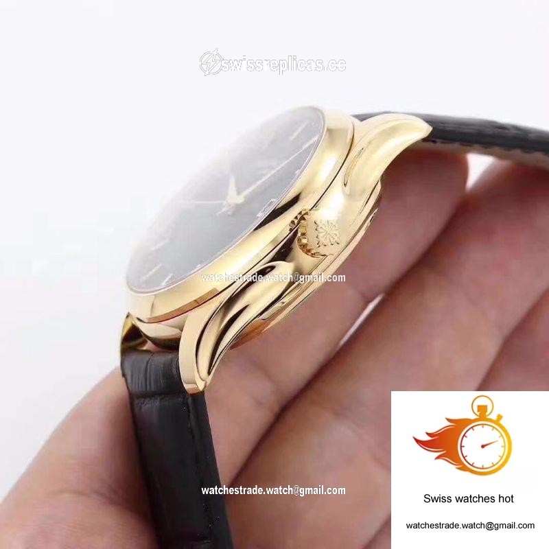 Patek Philippe Calatrava 5227 18K Yellow Gold Black Dial 5