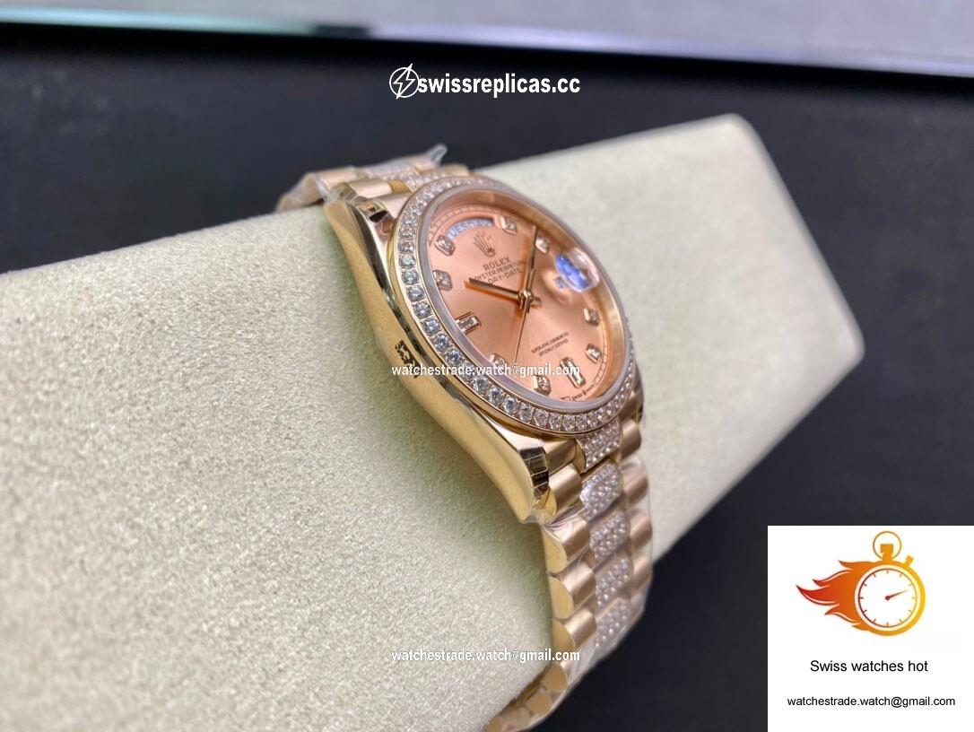 Rolex Day Date M128345RBR-0020 EW Factory Rose Gold 6