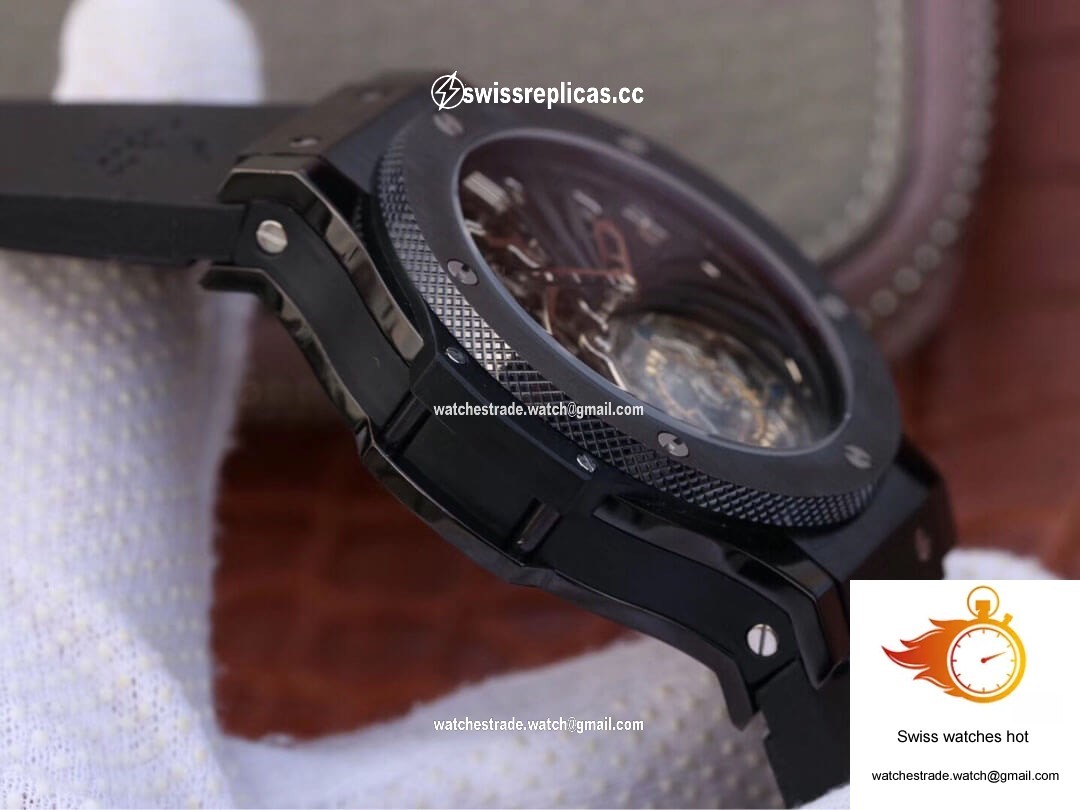 Hublot Big Bang Hollow Tourbillon Ceramic Skeleton Dial 6