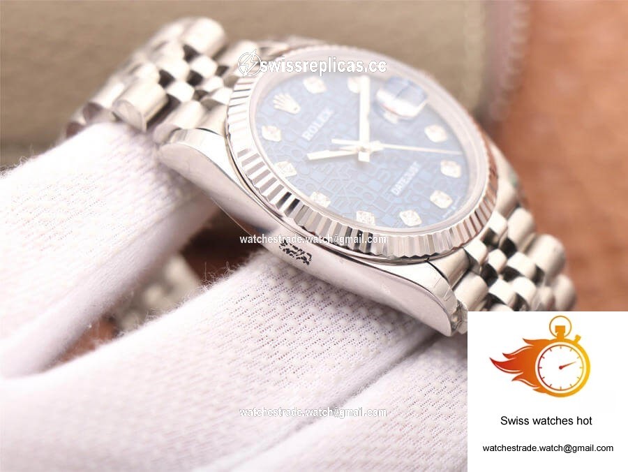 Rolex Datejust M126234-0011 36MM EW Factory Diamond-Studded Blue Dial 6