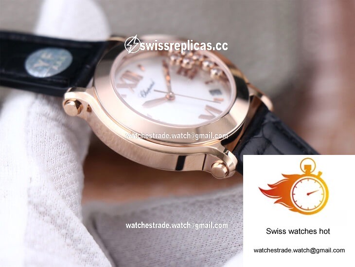 Chopard Happy Sport 278492 YF Factory White Dial Rose Gold 6