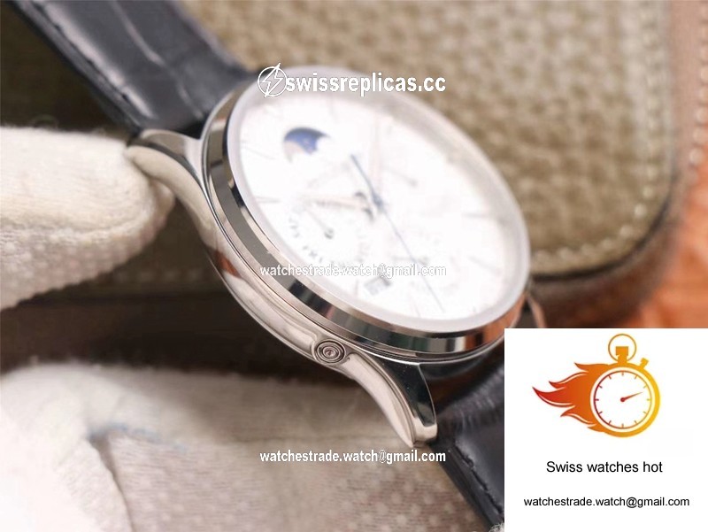 Jaeger-LeCoultre Master Ultra Thin Moon Perpetual Calendar 130842J V9 Factory White Dial 6