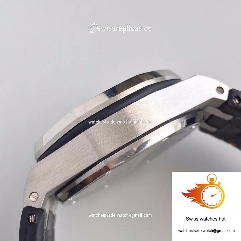 Audemars Piguet Royal Oak Offshore Panda 26170ST.OO.D101CR.02 Black Leather Strap JF Factory V2 White Dial 6