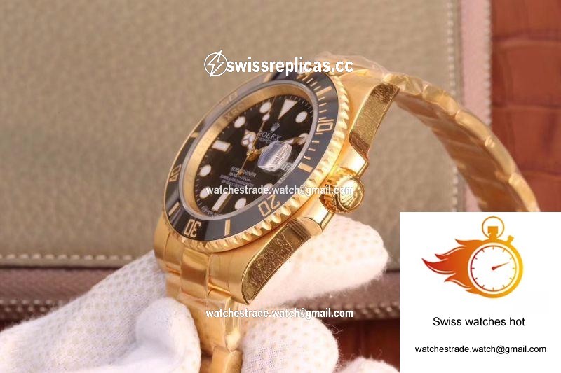 Rolex Submariner Date 116618LN VR Factory 18K Yellow Gold Wrapped Black Dial 6