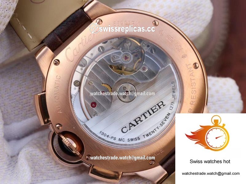 Cartier Ballon Bleu Chronograph W6920074 ZF Factory Silver Dial 6
