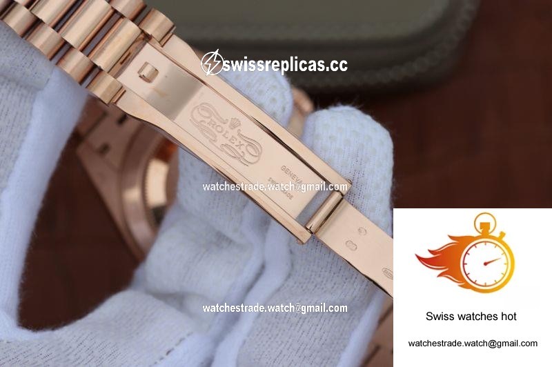 Rolex Day Date II 228235 40mm EW Factory Rosegold Dial 6