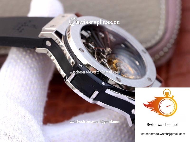 Hublot Big Bang Hollow Tourbillon Stainless Steel Case Skeleton Dial 6