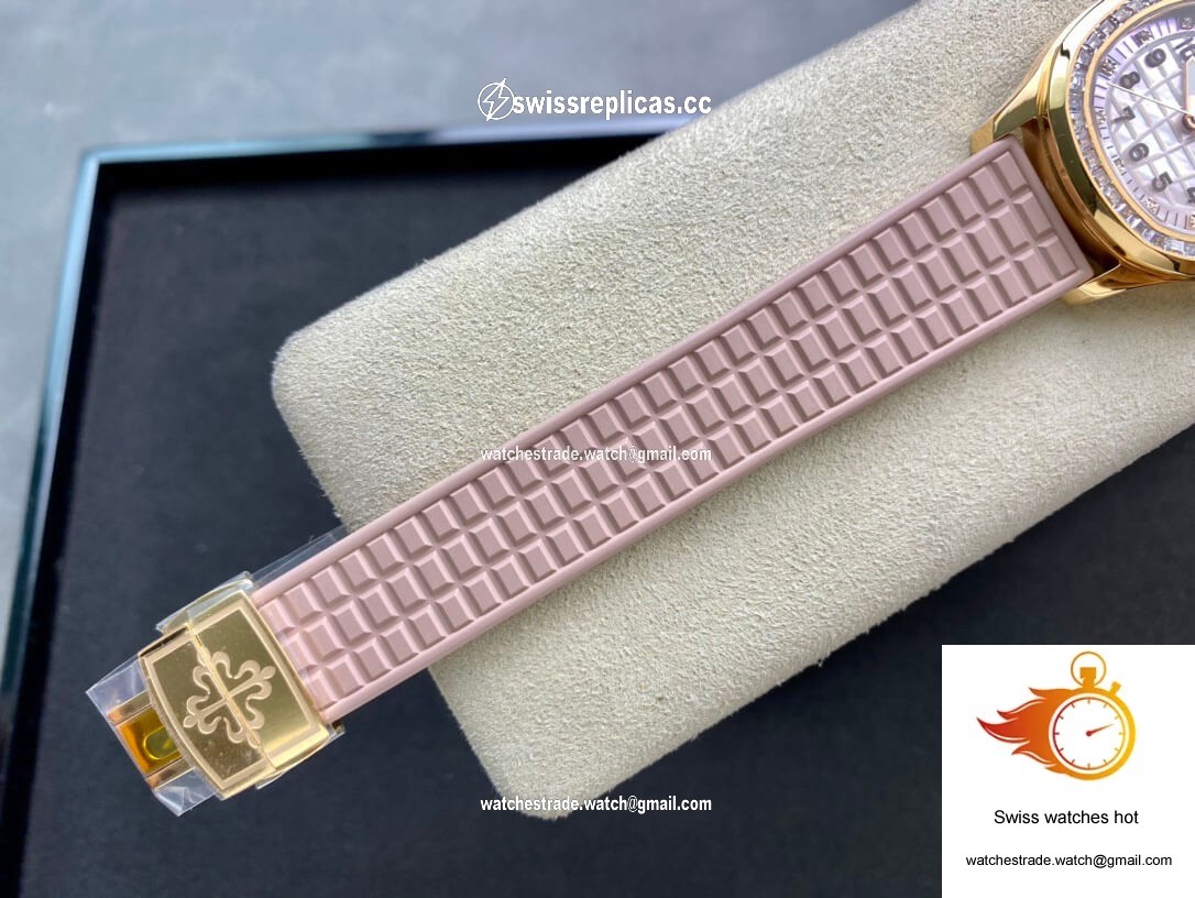 Patek Philippe Aquanaut Quartz Ladies PPF Factory Mother Of Pearl Dial 6