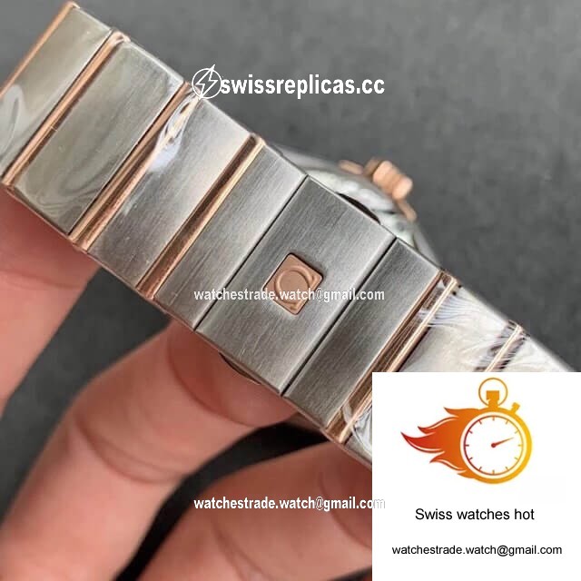 Omega Constellation 123.20.38.21.02.001 VS Factory Gold Bezel 6