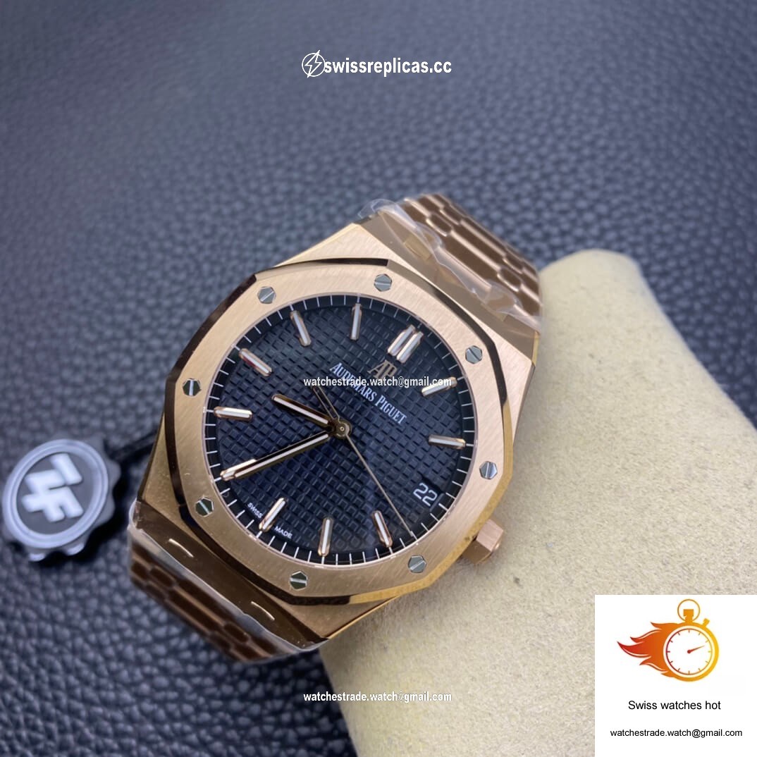Audemars Piguet Royal Oak 15500OR.OO.1220OR.01 ZF Factory Rose Gold Version Black Dial 6