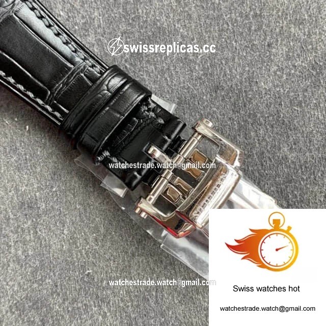 Patek Philippe Nautilus 5726/1A-010 GR Factory Black Leather Strap 6