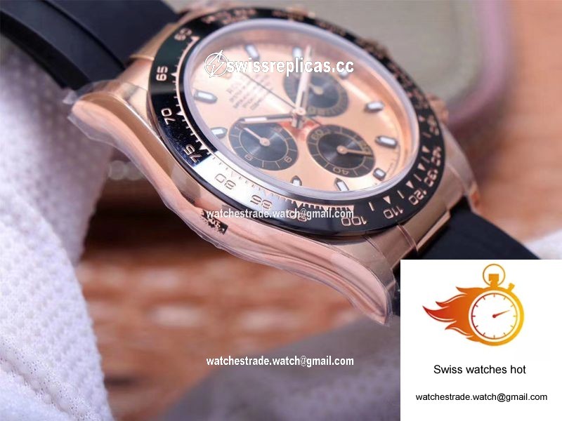 Rolex Daytona M116515LN-0021 Noob Factory Pink Dial 4130 Movement 6