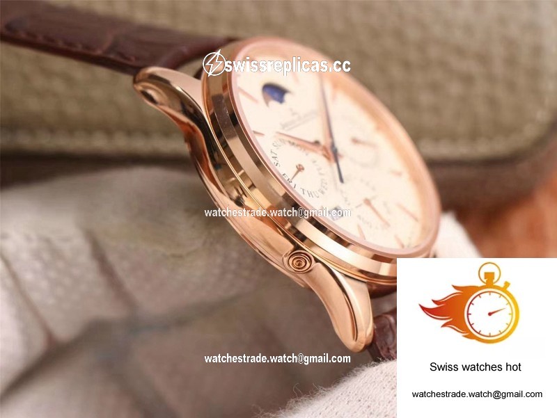 Jaeger-LeCoultre Master Ultra Thin Moon Perpetual Calendar 1302520 V9 Factory Rose Gold Case 6